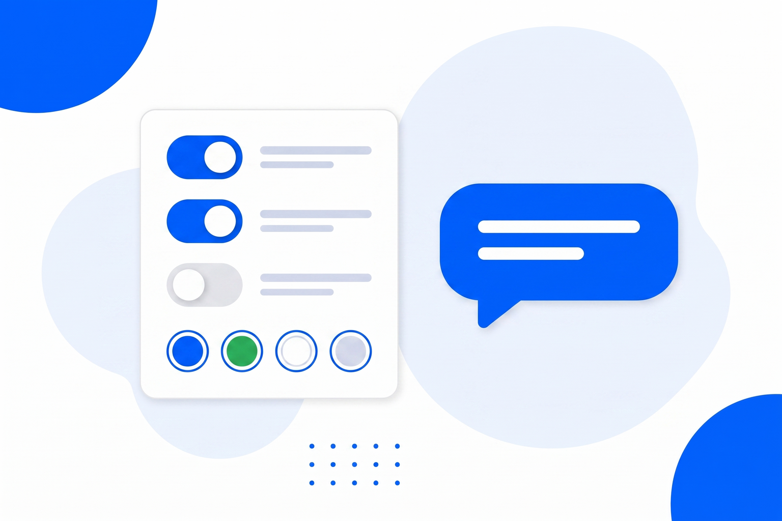 Settings for the chat widget look and tone of voice