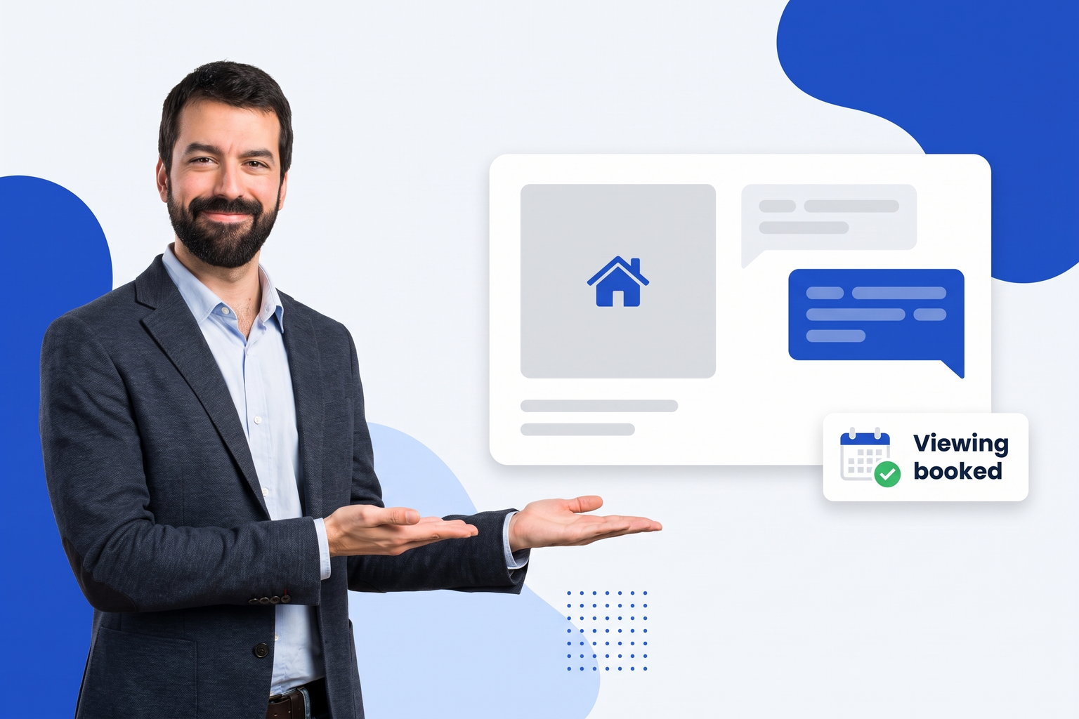 Chatbot for Real Estate in use on a website