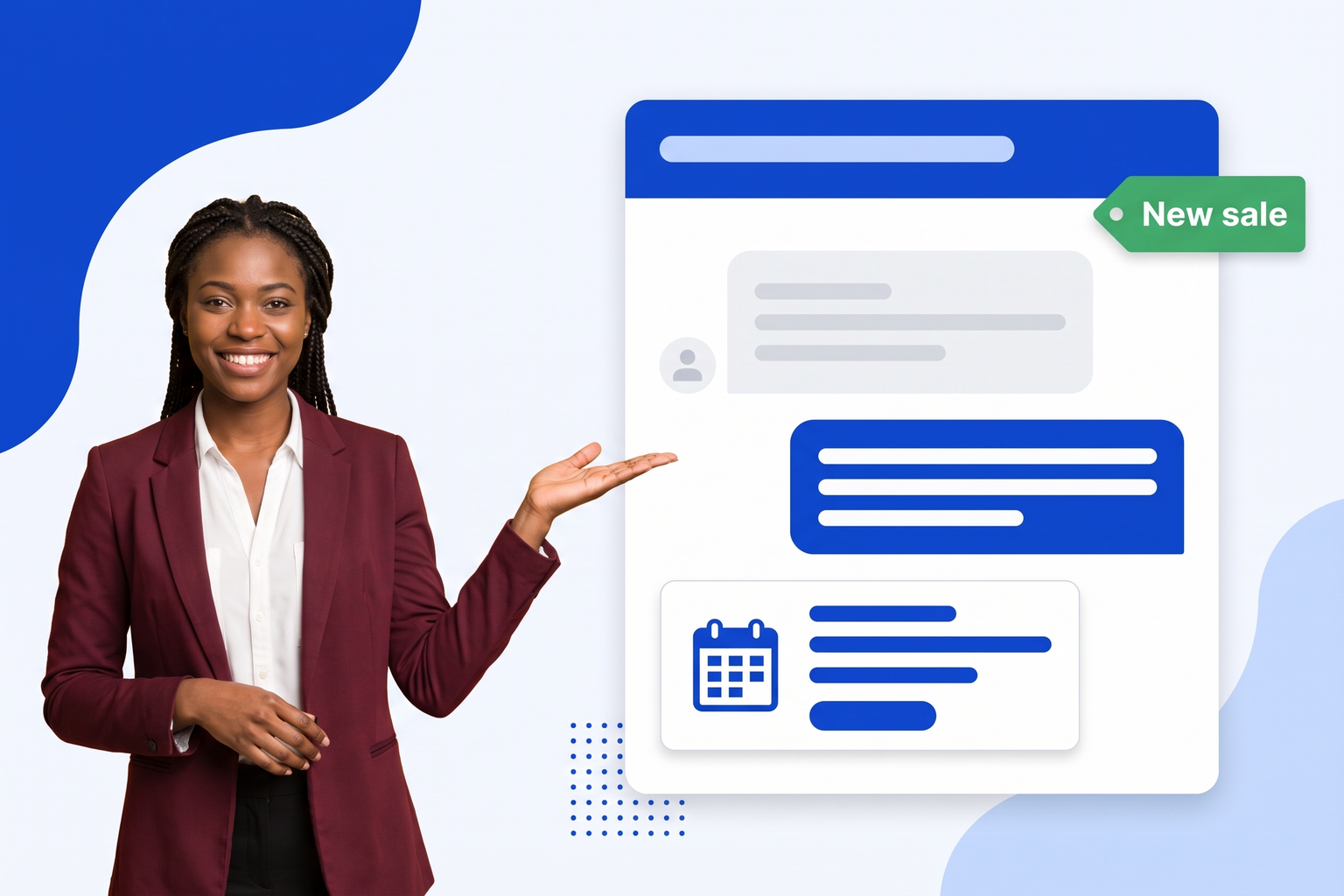 Sales Chatbot in use on a website