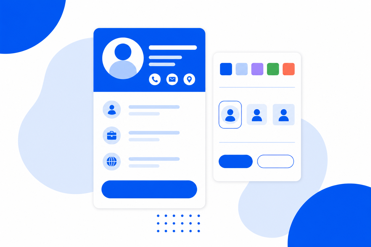 Customising the colours and logo of a digital business card