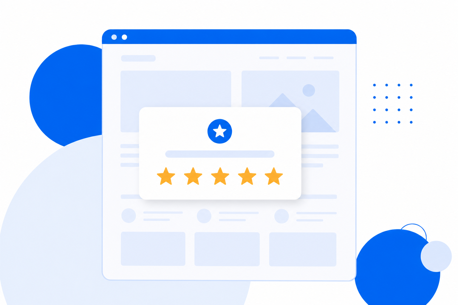 Feedback widget popup overlay on a dimmed webpage
