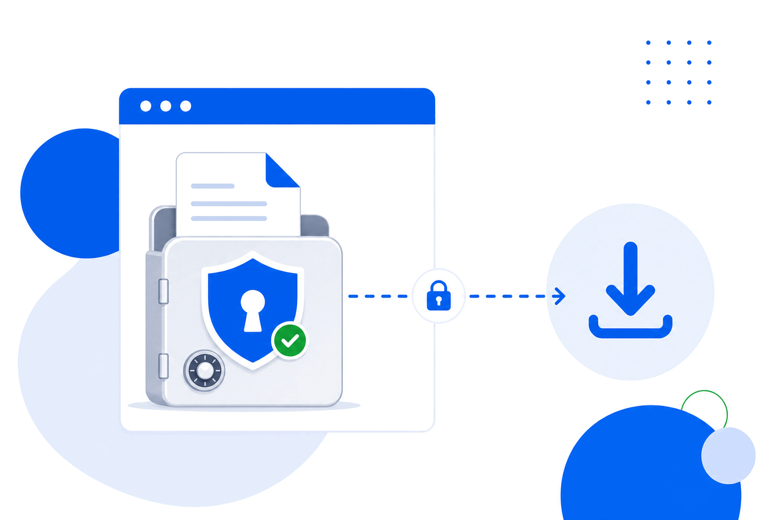 FileTransfer stores files privately and serves them through a secure gate