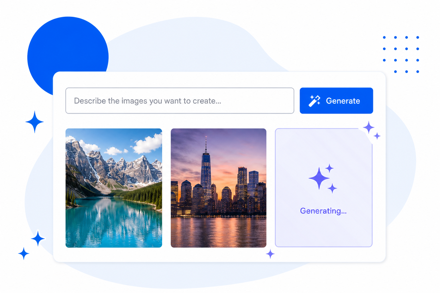 Generating brand-new on-brand images from a text prompt inside the gallery editor