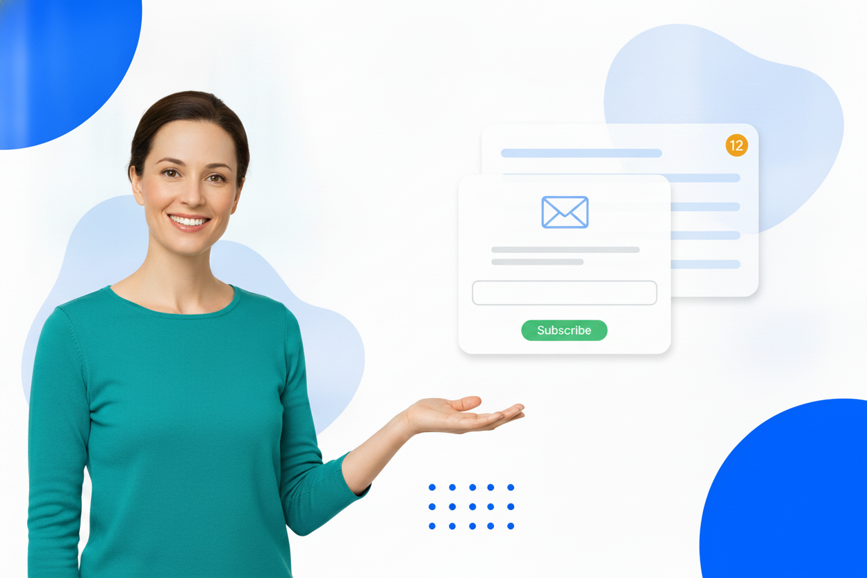 Email Popup in use on a website