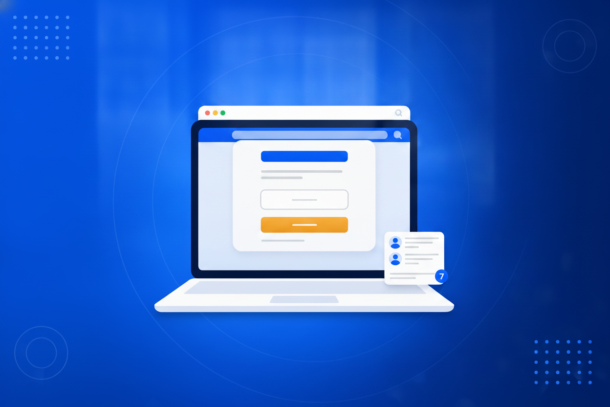 A website showing a modal popup, a floating bar and a corner slide-in
