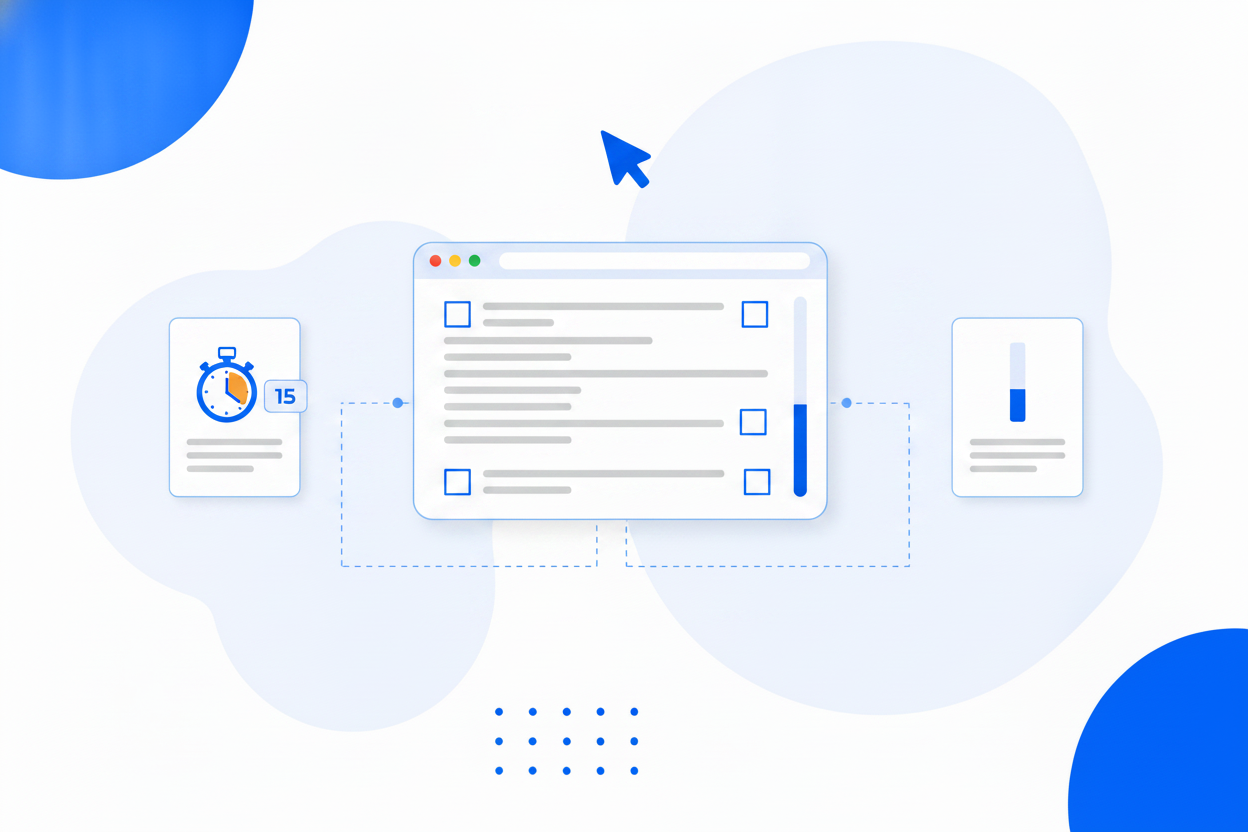 Exit intent, scroll depth and delay triggers around a browser window