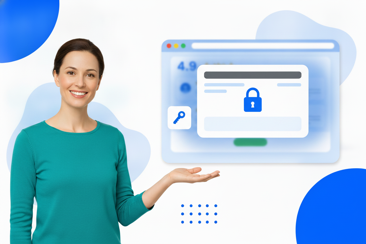 Password-Protected Links in use on a website