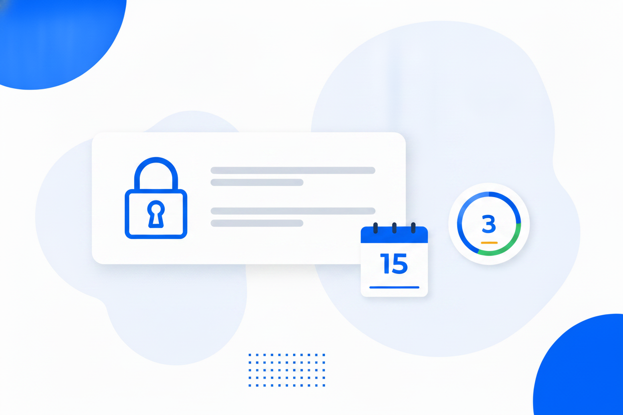 A link protected by a password, an expiry date and a click limit
