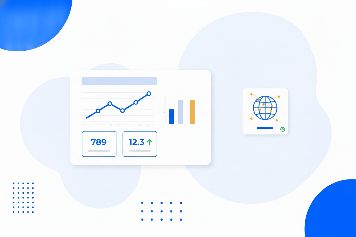 A click analytics panel showing clicks over time