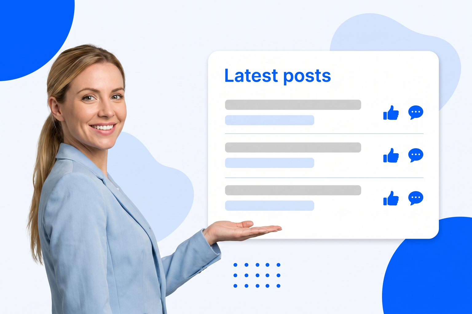 Facebook Feed Widget in use on a website