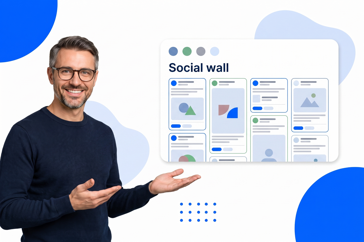 Social Wall in use on a website