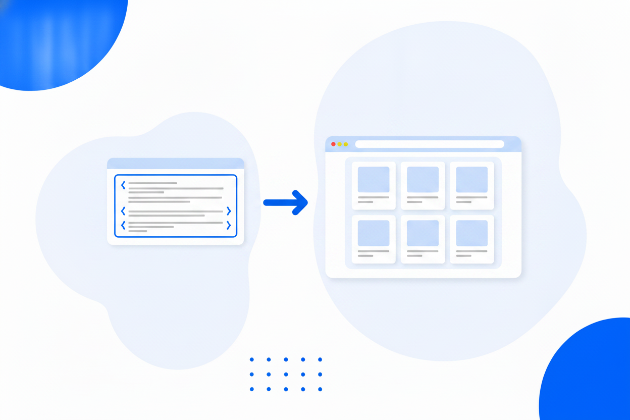 An embed snippet placing a social feed onto a website