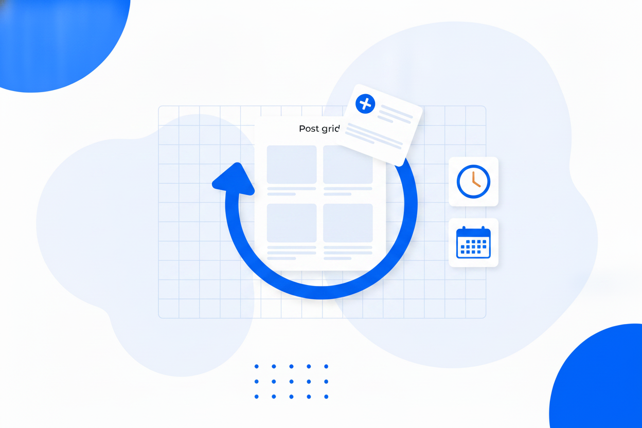 A feed refreshing automatically with a new post arriving